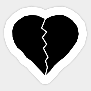 Black Heart T-Shirt Sticker